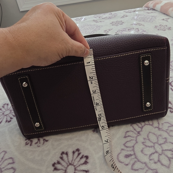 Dooney & Bourke Purple Plum Leather Shoulder Bag - Picture 6 of 12